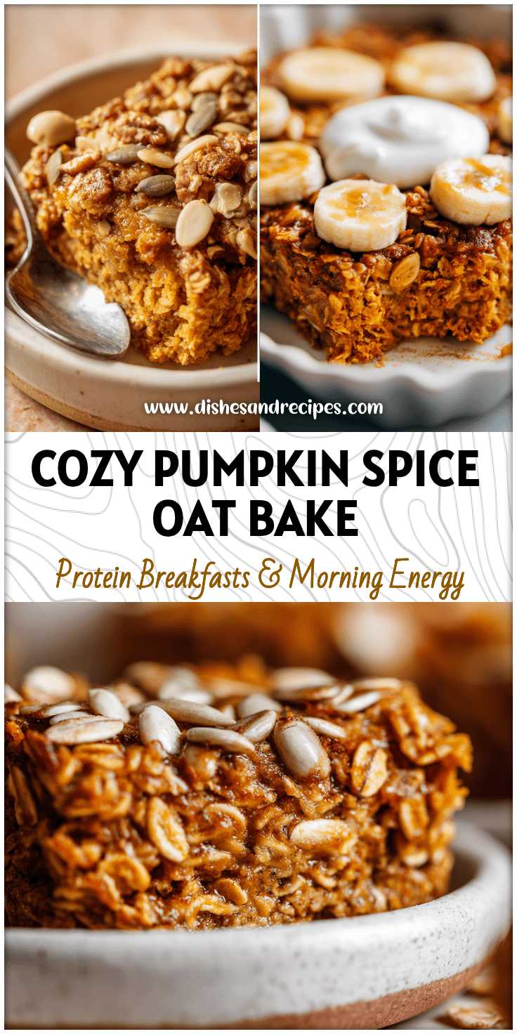 Pumpkin Spice Baked Oatmeal – Cozy Fall Healthy Breakfast
